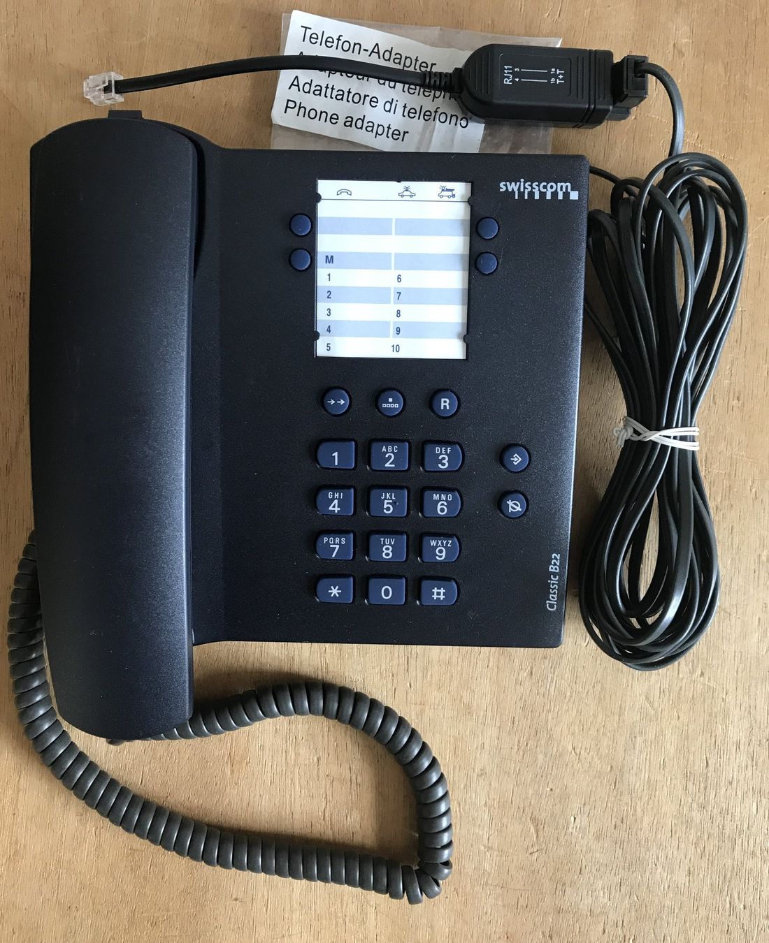 Swisscom Telefoni: Telefonapparat Classic B22 analog anthrazit – Usato da Hergiswil NW venduto da hpb_9bvx