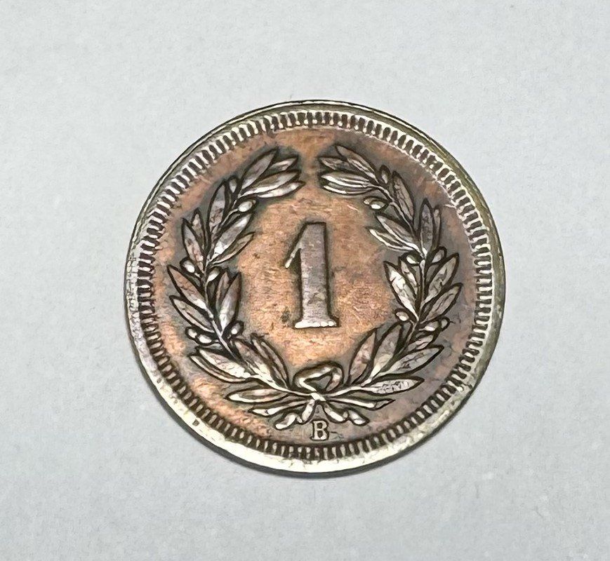 Tutti le monete: 1856 1 Rappen unz – Nuovo (secondo la descrizione) da Kirchberg SG venduto da Helveticus00 1