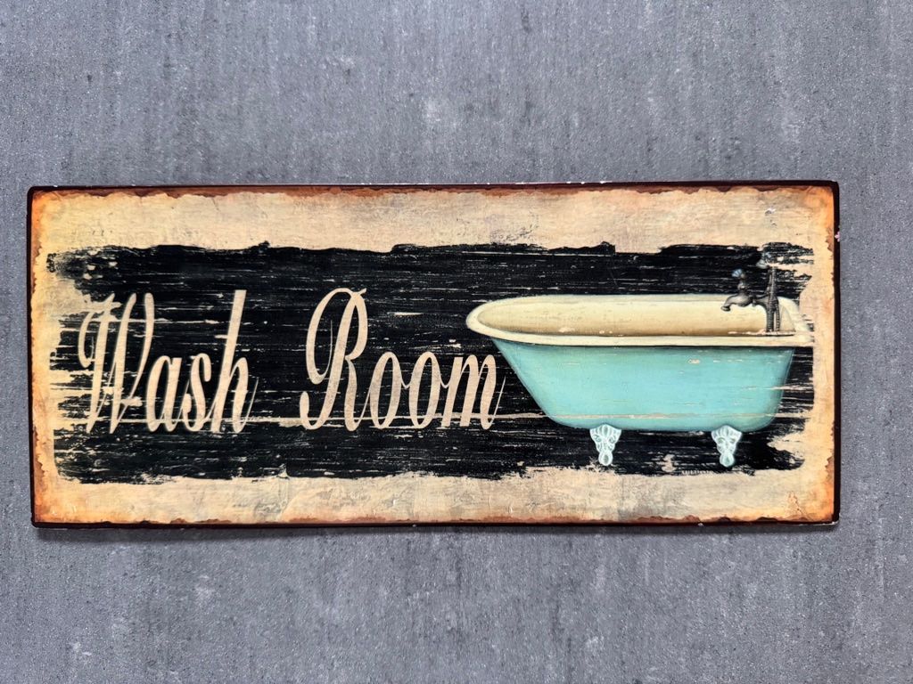 Ecriteaux: Schild - Wash Room - Badewanne - Badezimmer - waschen – Neuf (Voir description) à Zürich par Alot16