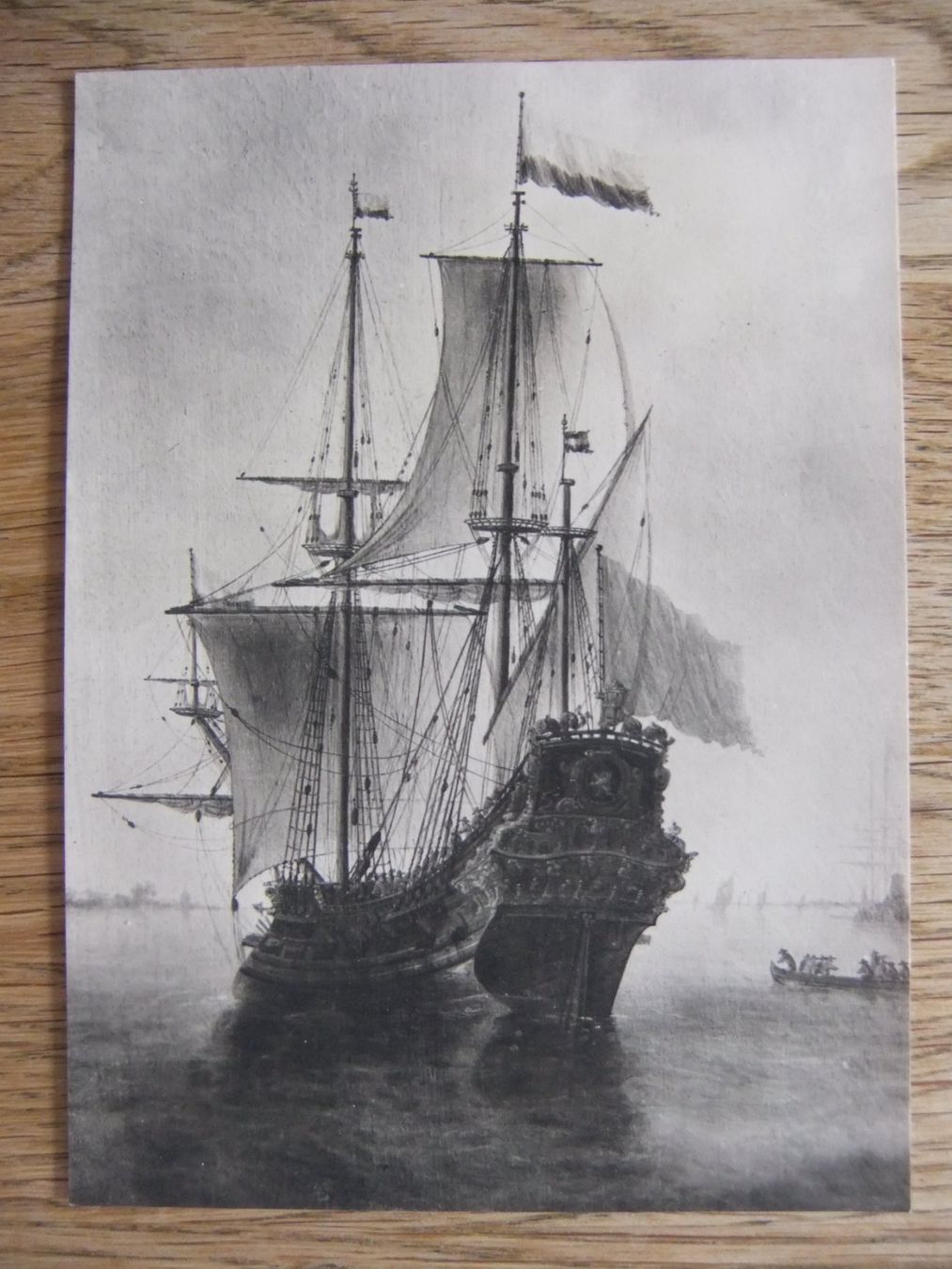 Cartoline postali: altes Segelschiff Handabzug – Usato da St. Niklaus VS venduto da wunschlos54