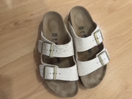 Birkenstock Arizona Leoprint Beige Grösse 38 schmal