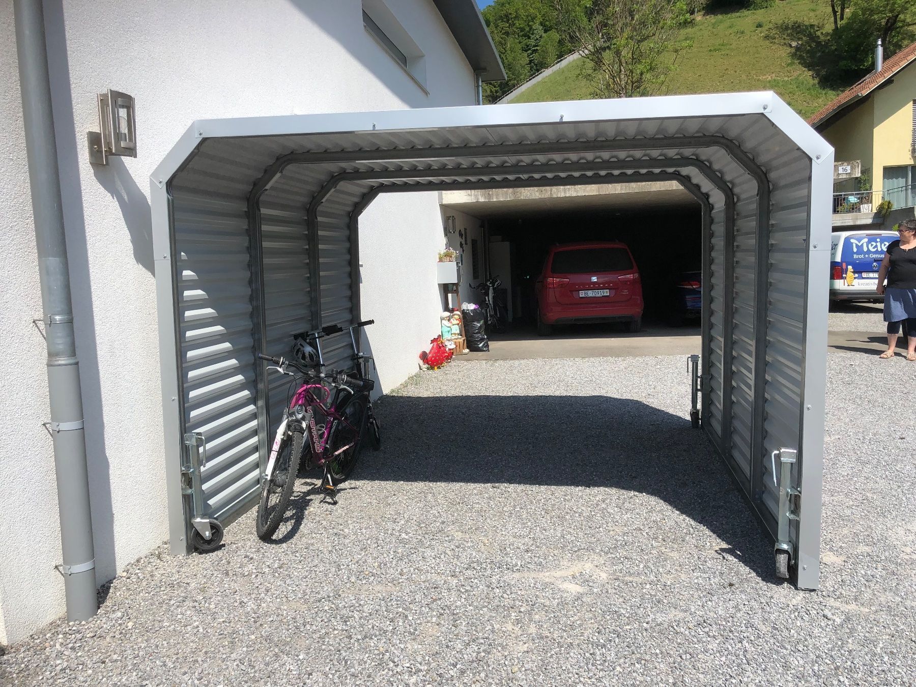 Pareti & Soffitti: 6.5m Trapezblech Wellblech Weissaluminium – Nuovo e nell'imballaggio originale da Bichelsee venduto da 123Tremp321 6