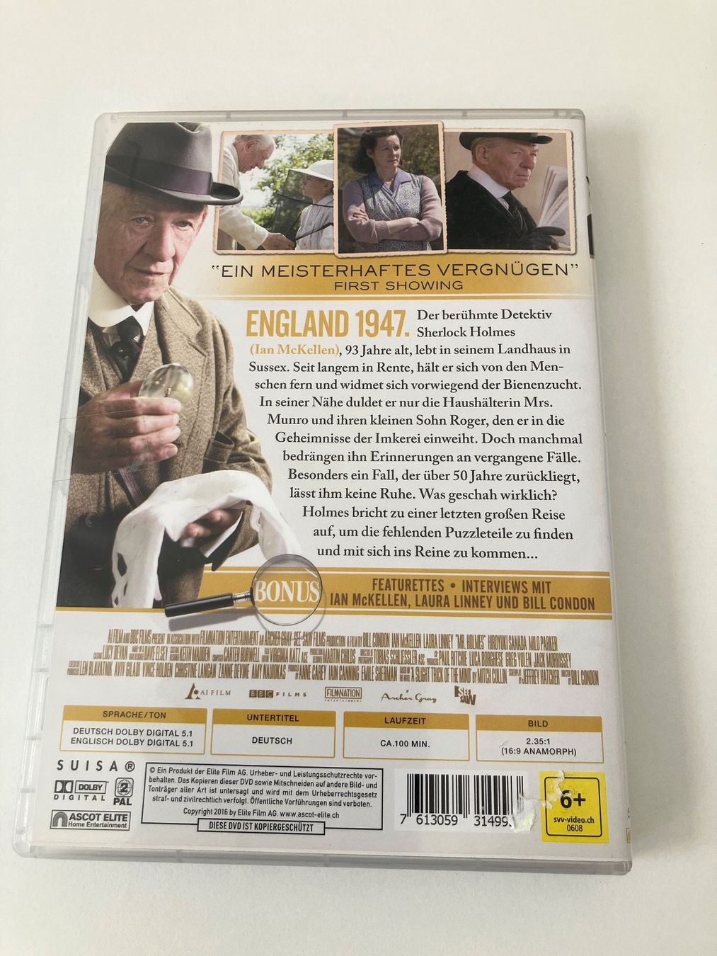 Mr. Holmes (DVD) McKellen, Ian, Linney, Laura (Gebraucht) in Arbon für ...