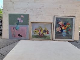 Ölgemälde J. Wegmann / C. Mattli / + 1x unleserlich signiert