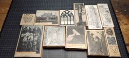 Wunderschöne alte Druckplatten 1800-1900 12 Stück