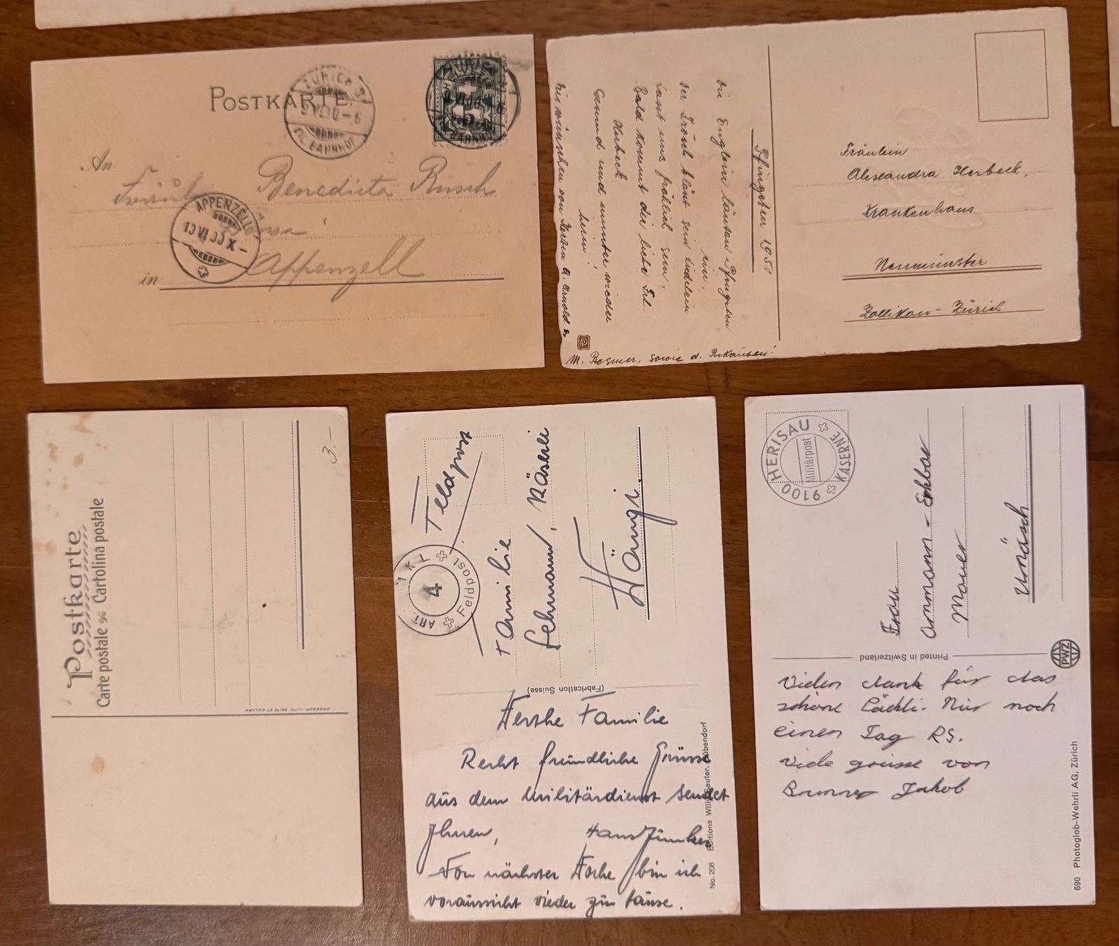 Cartoline postali: 19 Stück Alte Postkarten – Usato da Andwil SG venduto da Ariisa1234 7