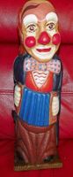 Flaschenversteck  Clown, Holz, H 45 cm
