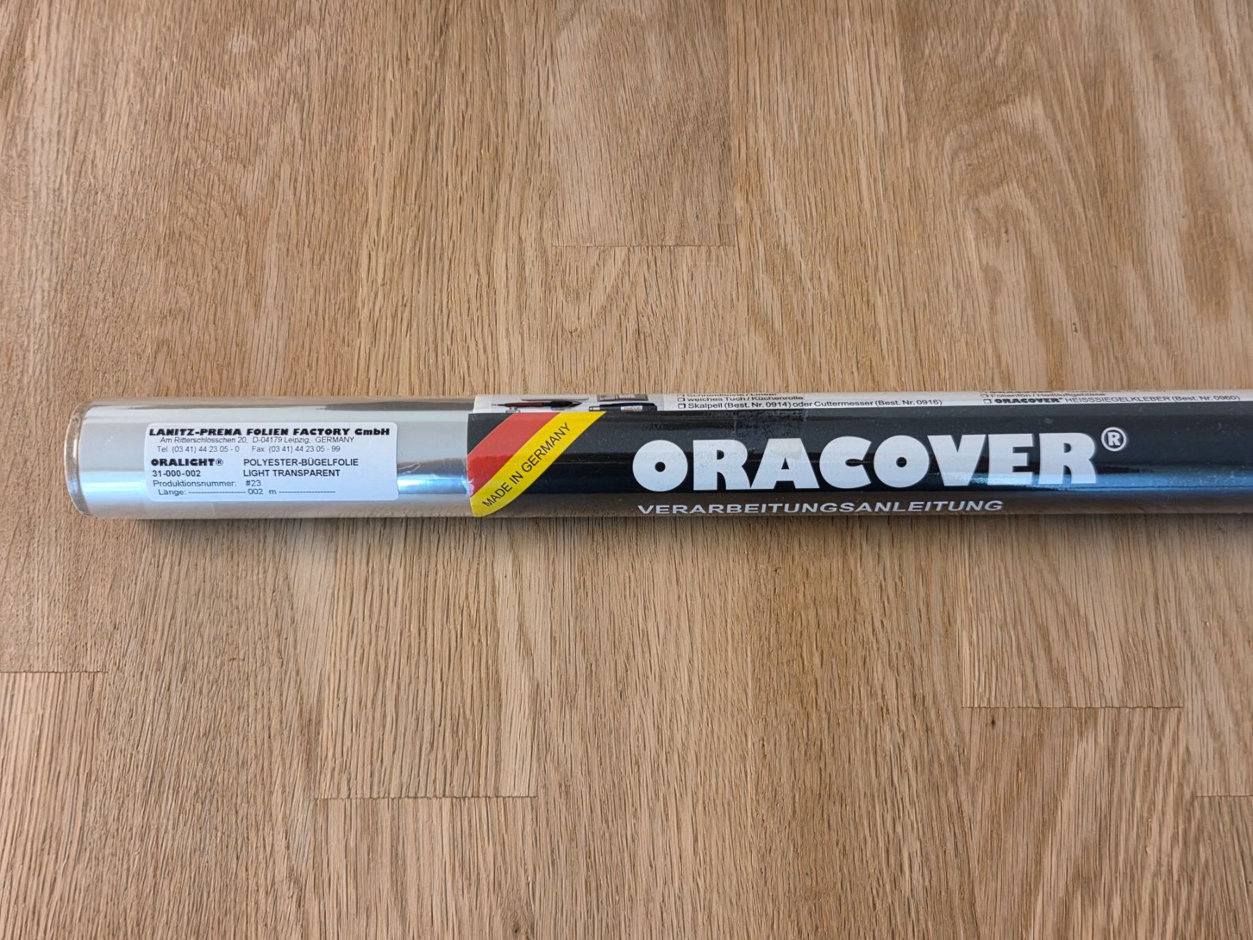Folien: Oracover Bügelfolie Oralight Transparent – Neu und originalverpackt aus Rotkreuz von vabu33