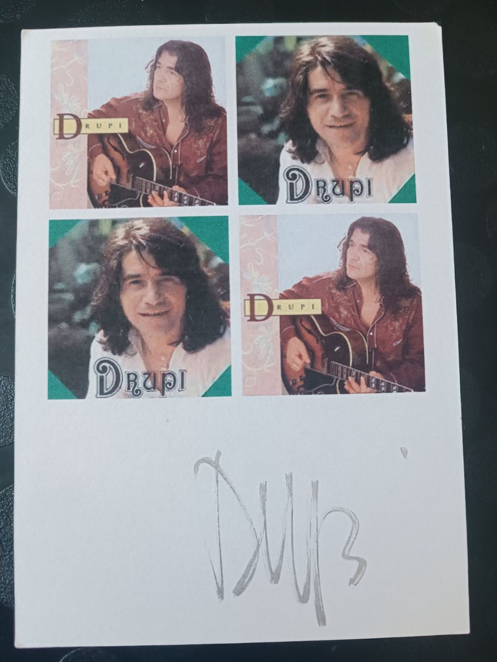 Autografi: Drupi - Handsigniert – Usato da Menziken venduto da Artographs