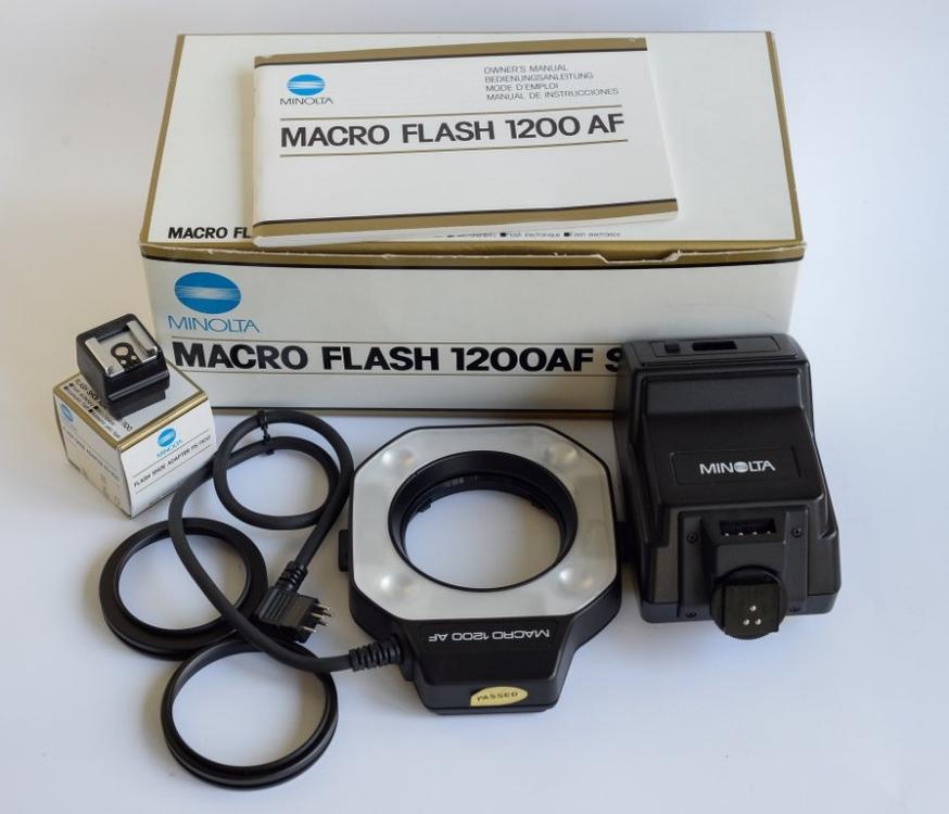 MINOLTA Macro Flash 1200 AF Set | Comprare su Ricardo