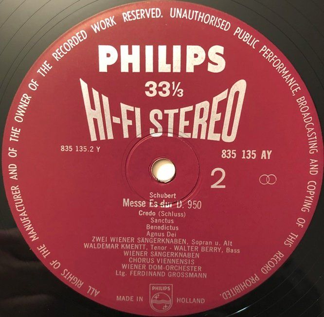 Schallplatten: Schubert – Messe Es-dur (LP) – Gebraucht aus Grüningen von azulrojo 3
