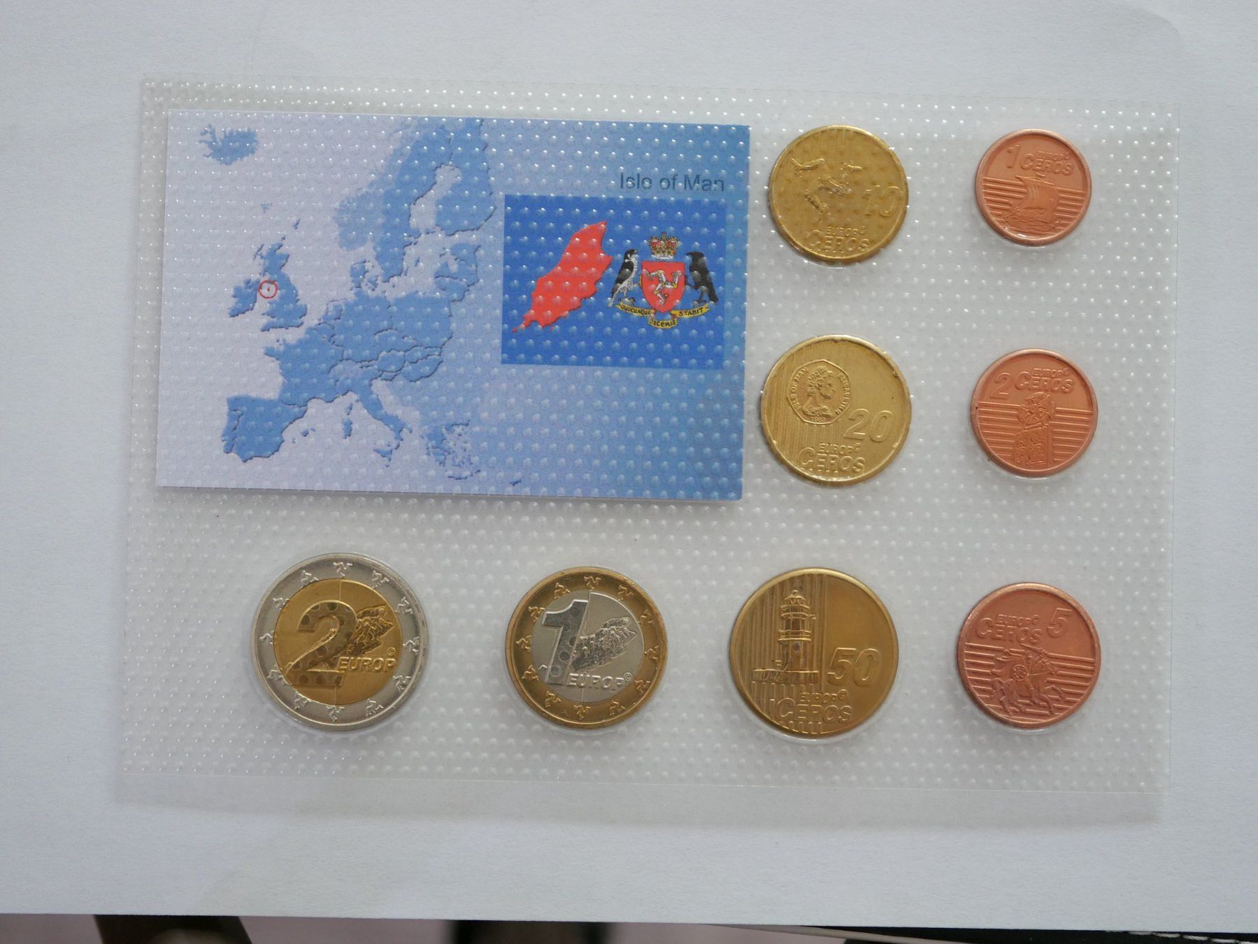 Tutti le monete: Euro Probe Insel Man 2006 ***TOP*** – Nuovo e nell'imballaggio originale da Kreuzlingen venduto da Samson01 1