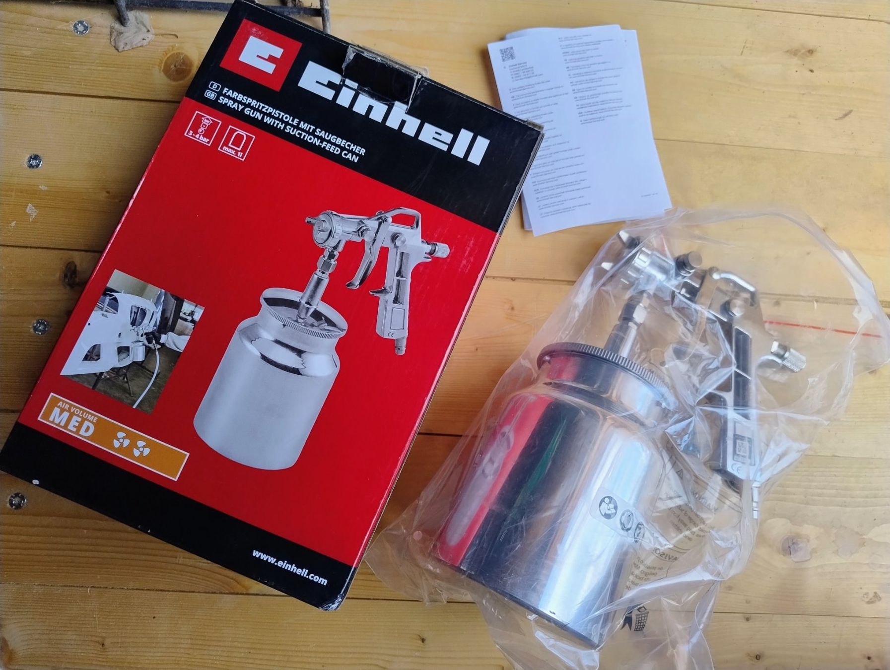 Einhell Tutti gli attrezzi: Farbspritzpistole Einhell mit Saugbecher neuwertig – Usato da Savièse venduto da harlex0041