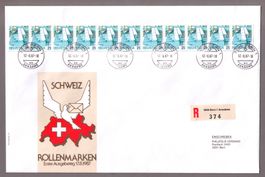 %AKTION%1986/87_ROLLENMARKEN POSTSERIE_11er-Str FD !_KW 100!