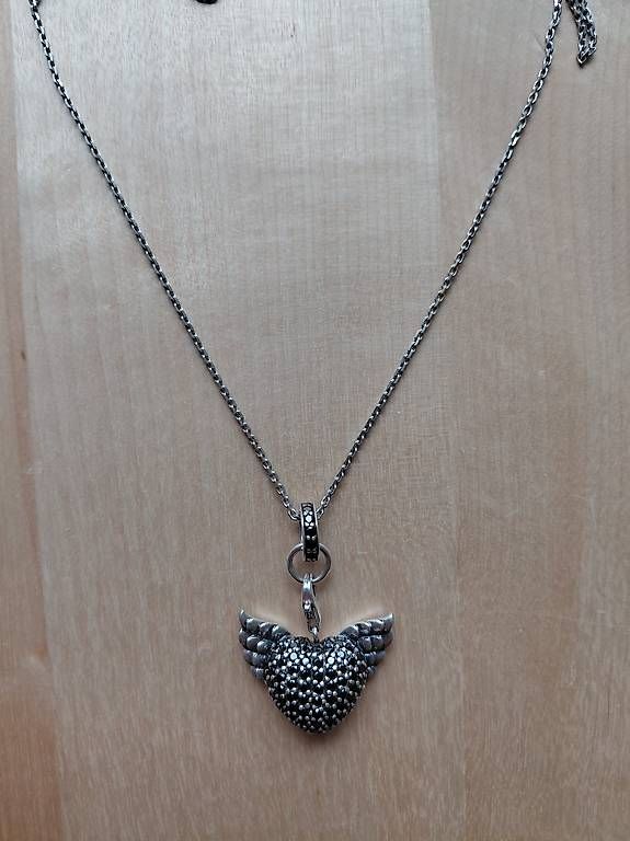 Thomas Sabo Anhänger: Thomas Sabo Herzanhänger mit Flügel / ORIGINAL – Gebraucht aus Mönchaltorf von Swiss131 1