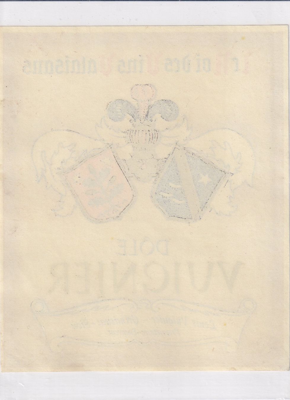 Papier: Etikette - Dôle "Vuignier" /bd – D'occasion à Hombrechtikon par Rudolf07 1