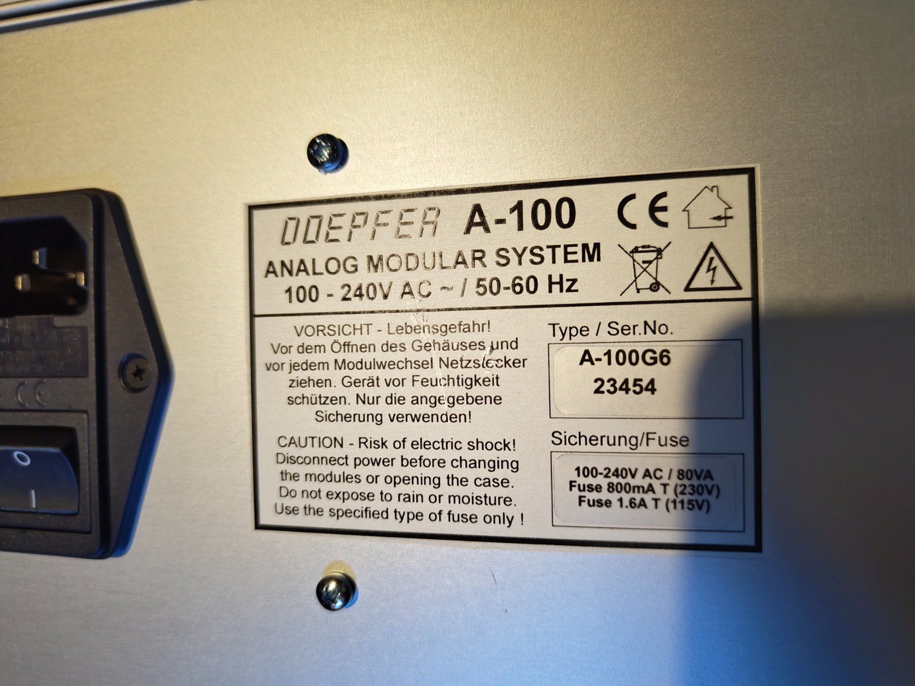 Strumenti musicali: Doepfer A-100 G6 PSU3 – Usato da Onex venduto da Bidouba 4