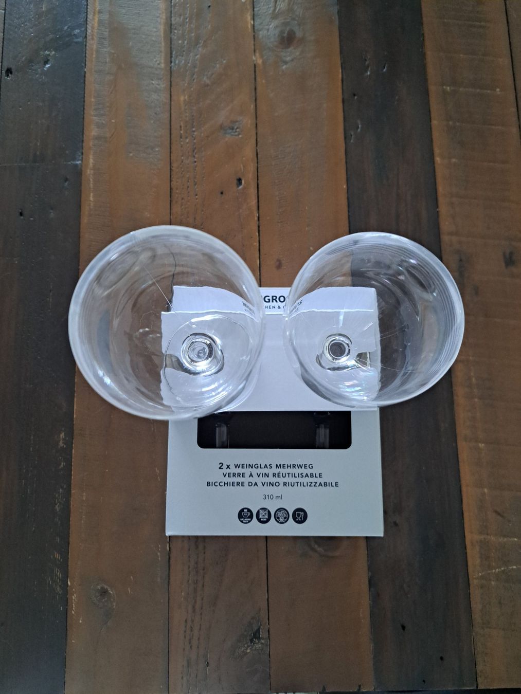 Migros Bicchieri: Mehrweg Weingläser Kunststoff 310ml – Nuovo e nell'imballaggio originale da Baden venduto da bon_2sgq 2