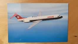 SWISSAIR – FOKKER 100 – ANSICHTSKARTE / CARTE POSTALE
