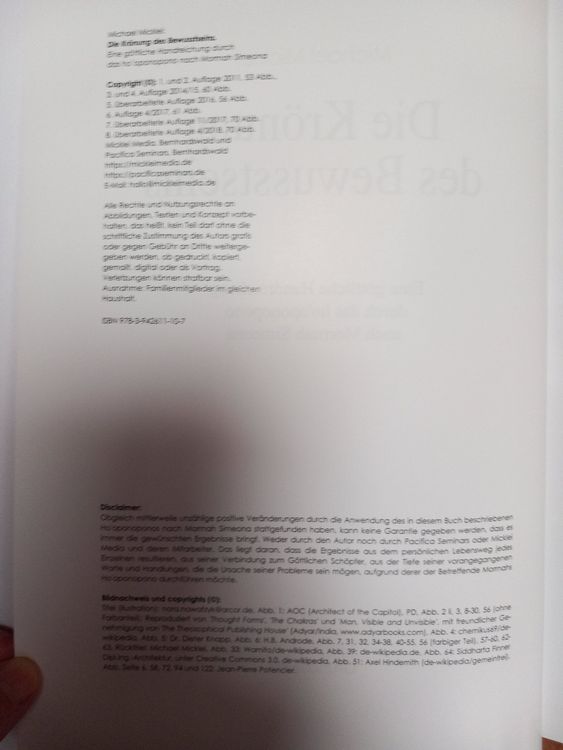 Die Krönung des Bewußtsein, Michael Micklei (Neu (gemäss Beschreibung ...