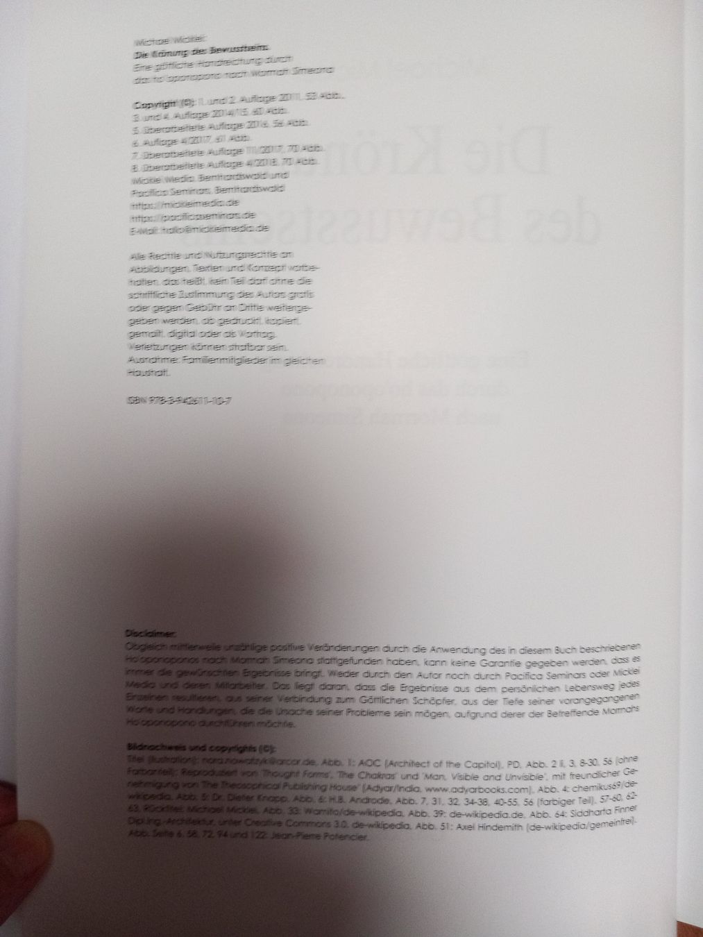 Libri: Die Krönung des Bewußtsein, Michael Micklei – Nuovo (secondo la descrizione) da Näfels venduto da gil_sindamel 2