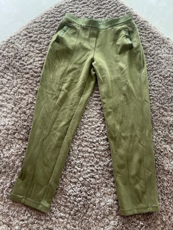 Olive Comma Trousers Size 38