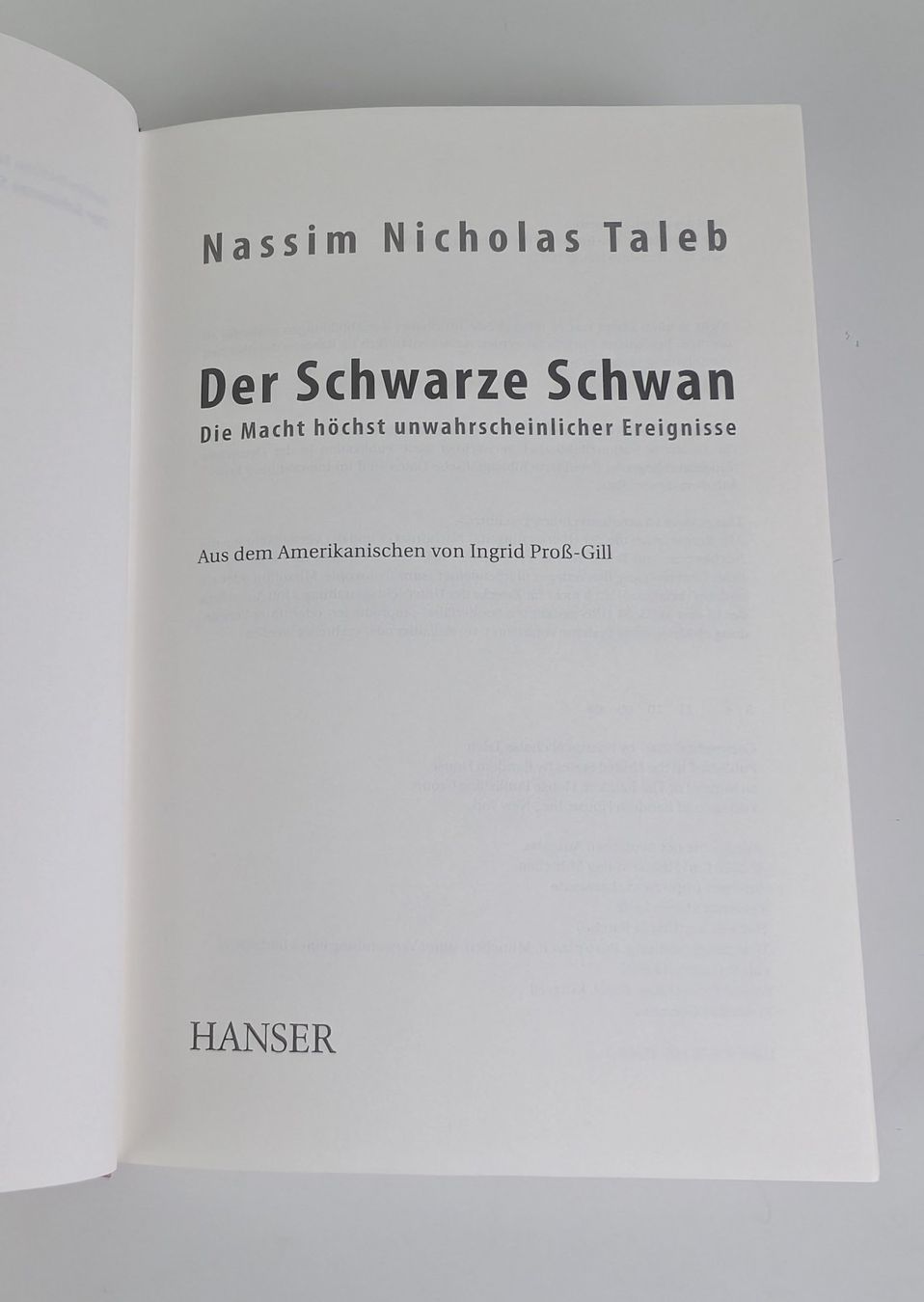 Libri: Nassim Taleb, Der Schwarze Schwan, Top – Usato da Zürich venduto da axolottchen 2