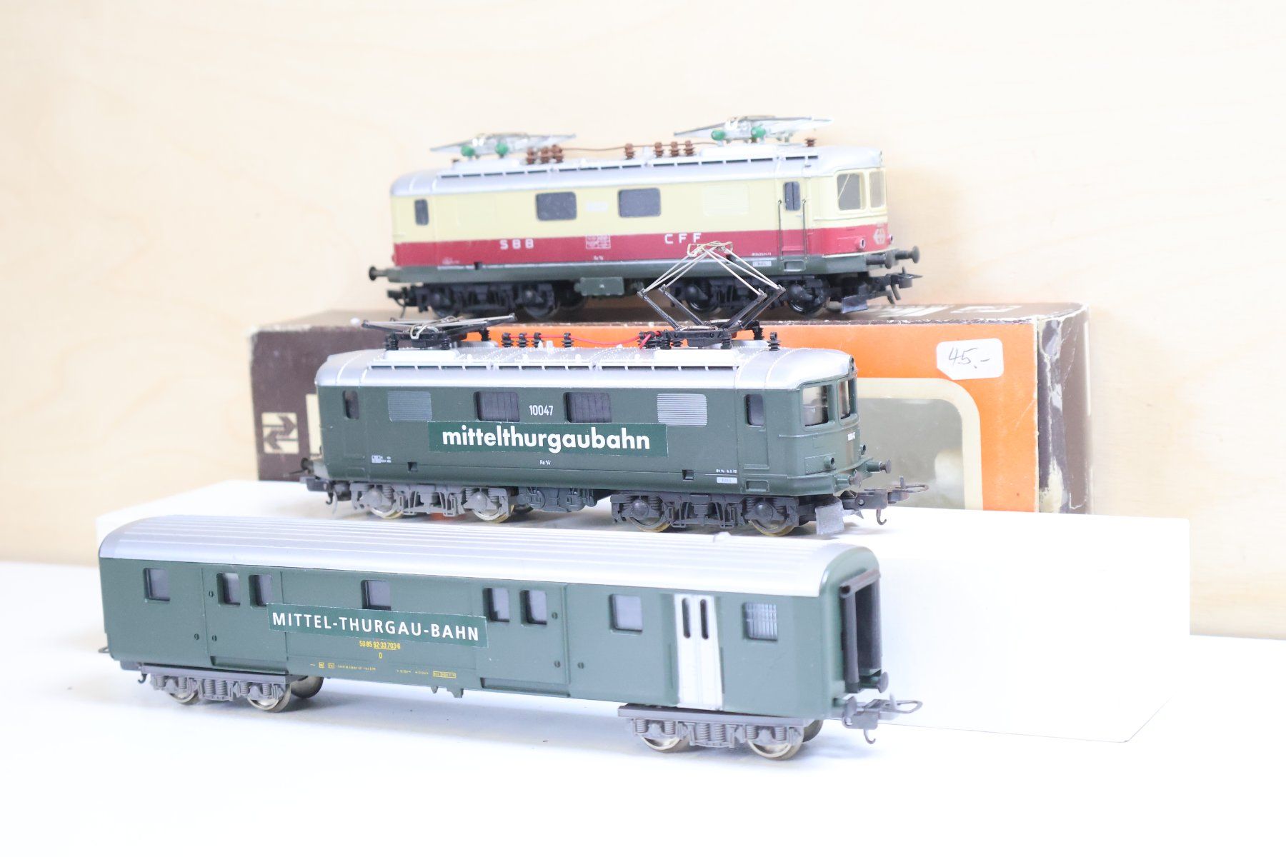 Lima Modellini di ferrovie: Lima Thurgau/TEE Doppelpack 2 x SBB Re 4/4 E-Lok H0 DC – Usato da Winterthur venduto da Monstera 3