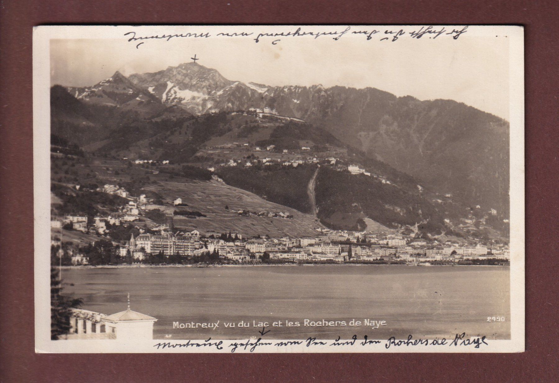 Cartes postales: MONTREUX vu du lac - 1928 – D'occasion à Pully par nicecards