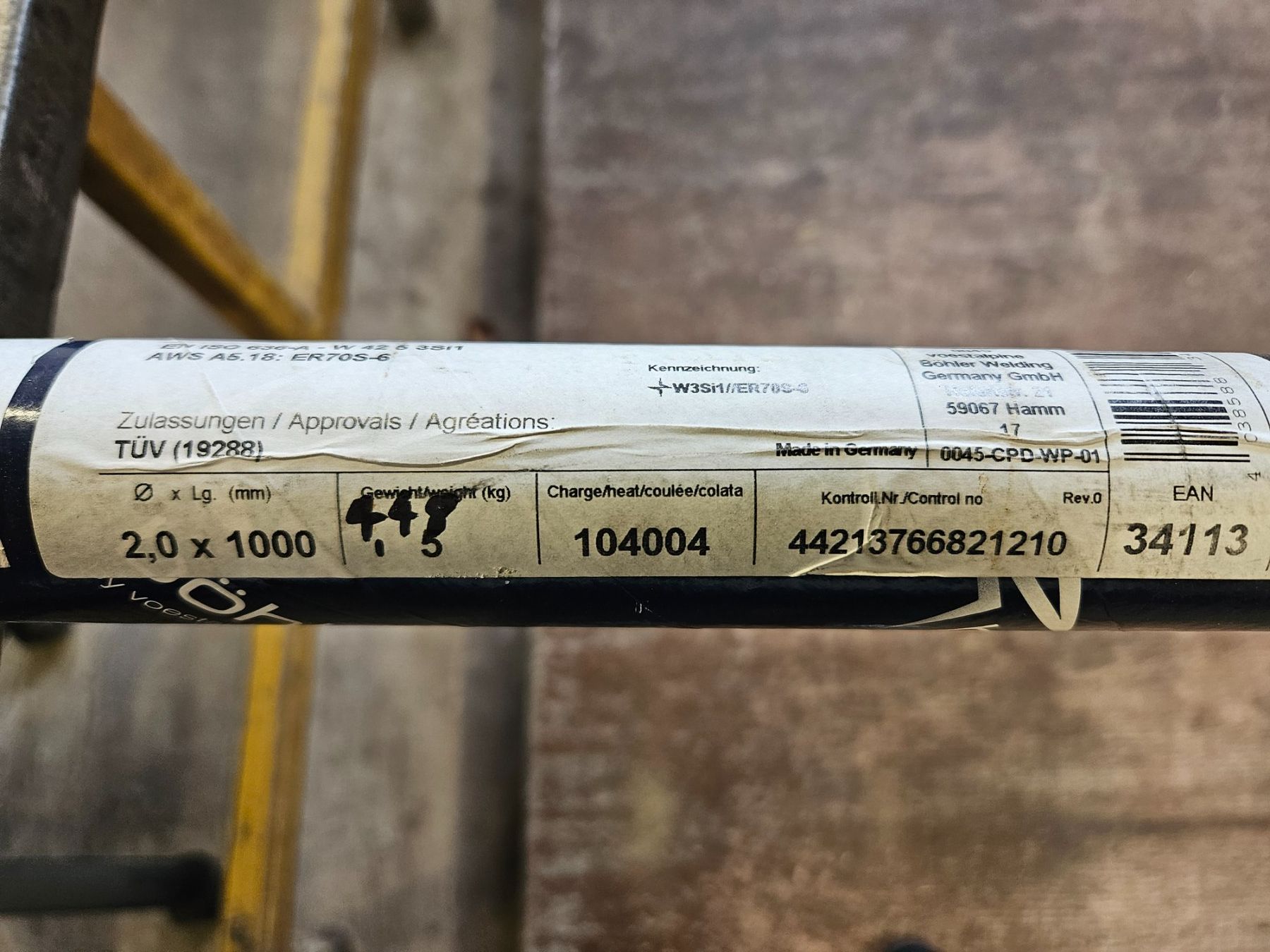 Löten & Schweissen: WIG - Stab Böhler EMK 6 2.0mm – Gebraucht aus Lichtensteig von tasmareo1 1