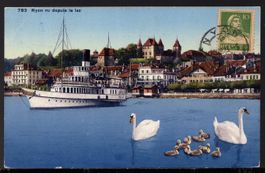 Nyon  vu  depuls  le  lac    NYON 20.VIII.23