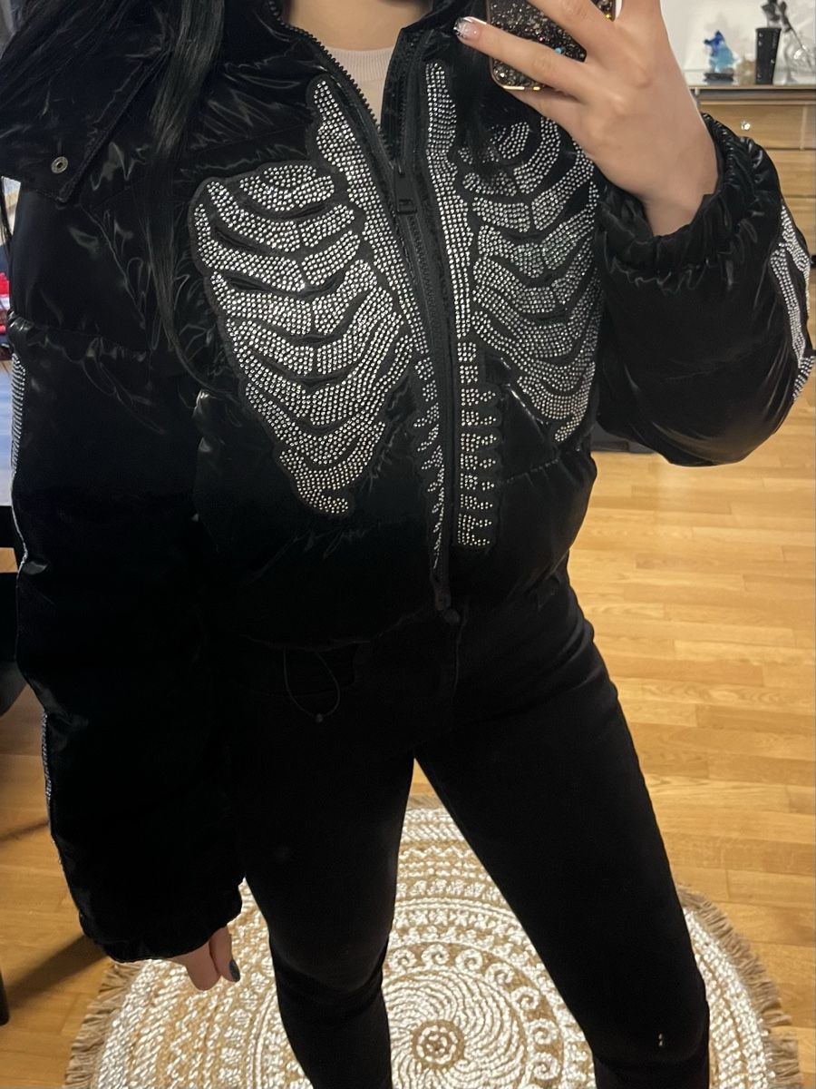 Giacche: Bae Winterjacke skelett glitzer XS schwarz – Nuovo (secondo la descrizione) da Winterthur venduto da chiaraelisa93