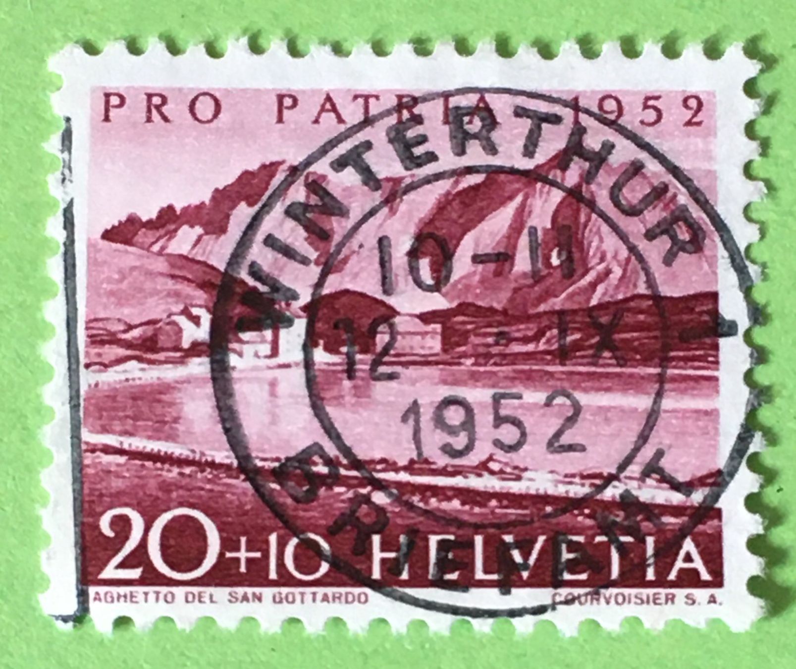 Tutti i francobolli: Nr.B 58 GESTEMPELT Winterthur 1952    – Usato da Aarau venduto da Billa007