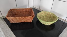 Cesti di vimini decorativi - set di 2 pezzi
