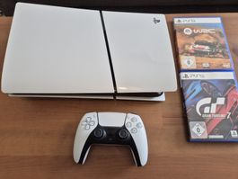 Sony Playstation 5 Slim Disc Edition mit 2 Spielen