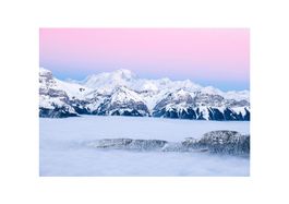 Photo originale "le Mont Blanc-Alpes en hiver"
