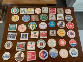 Konvult antiker Bierdeckel