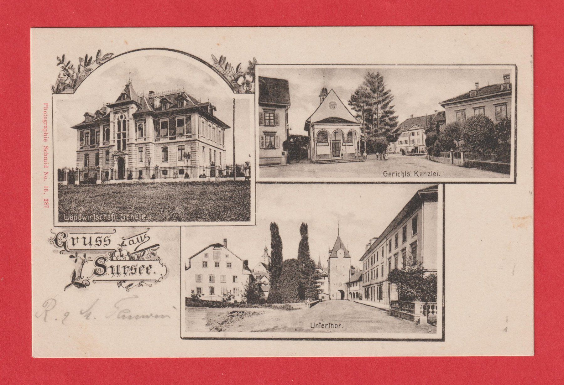 Ansichtskarten: Ansichtskarte  3_Bild Sursee 1903 sehr schön – Gebraucht aus Oensingen von Stro11