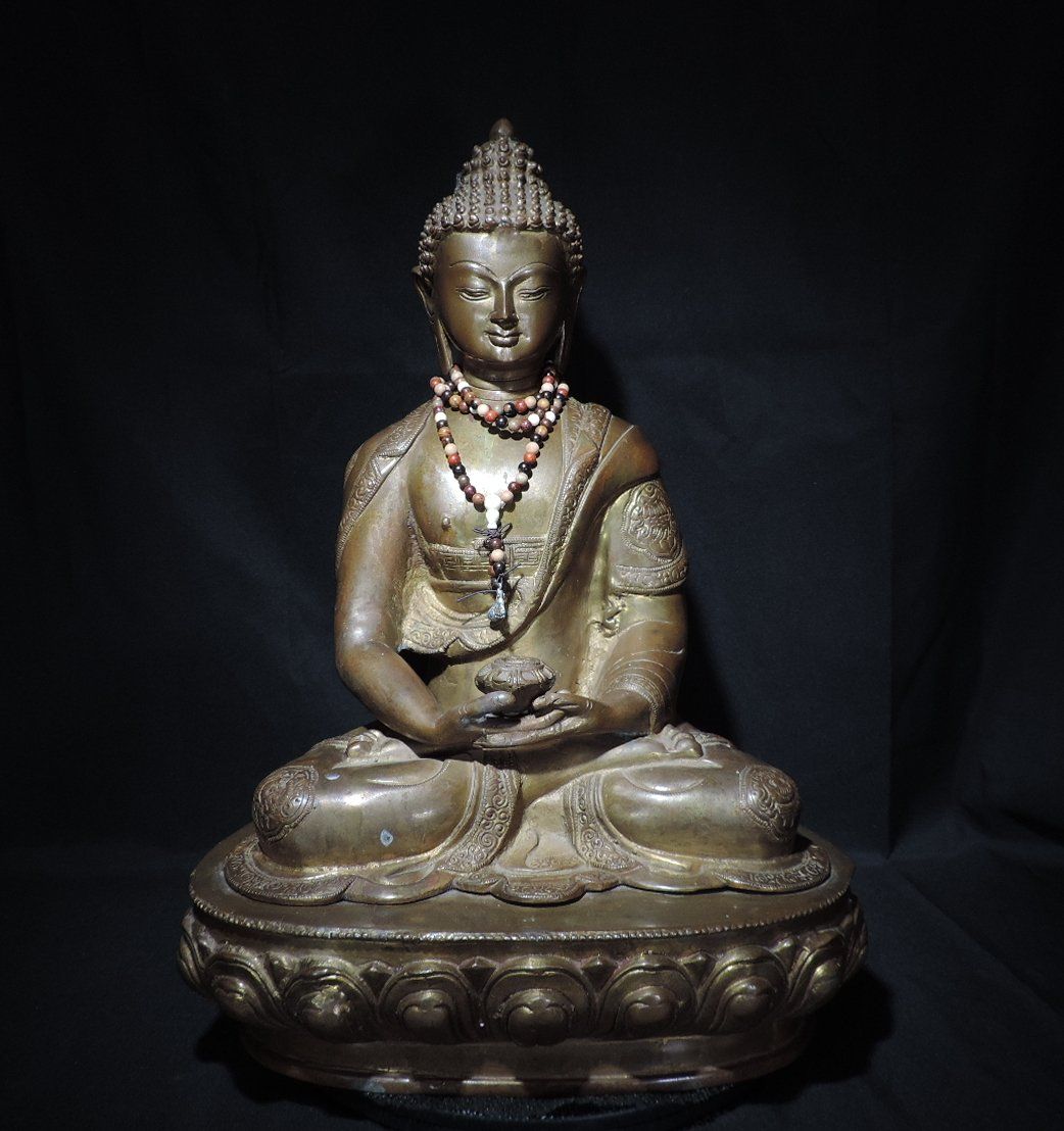 Sculture & Statue: Grosse Buddha Statue, Sinotibetisch – Usato da Duggingen venduto da roterbambus