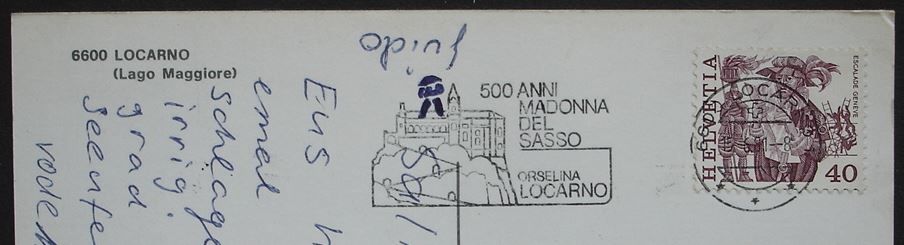Cartoline postali: LOCARNO Flugaufnahme – Usato da Jona venduto da philajona 1