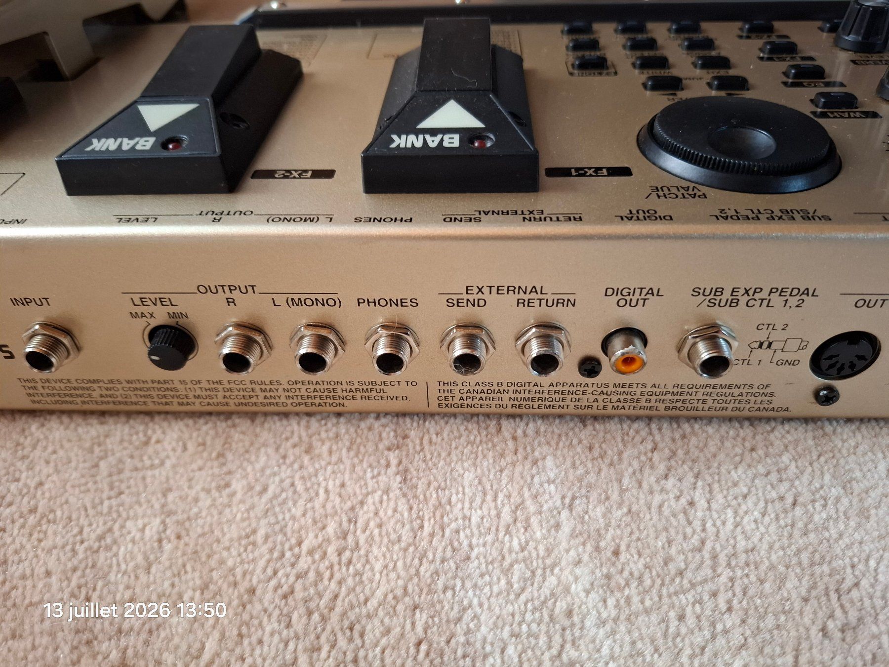 Instruments de musique: Boss GT-6 ****   1.-    **** – D'occasion à Yverdon-les-Bains par Dan00 3