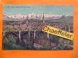 Bern. Kornhausbrücke mit Alpen