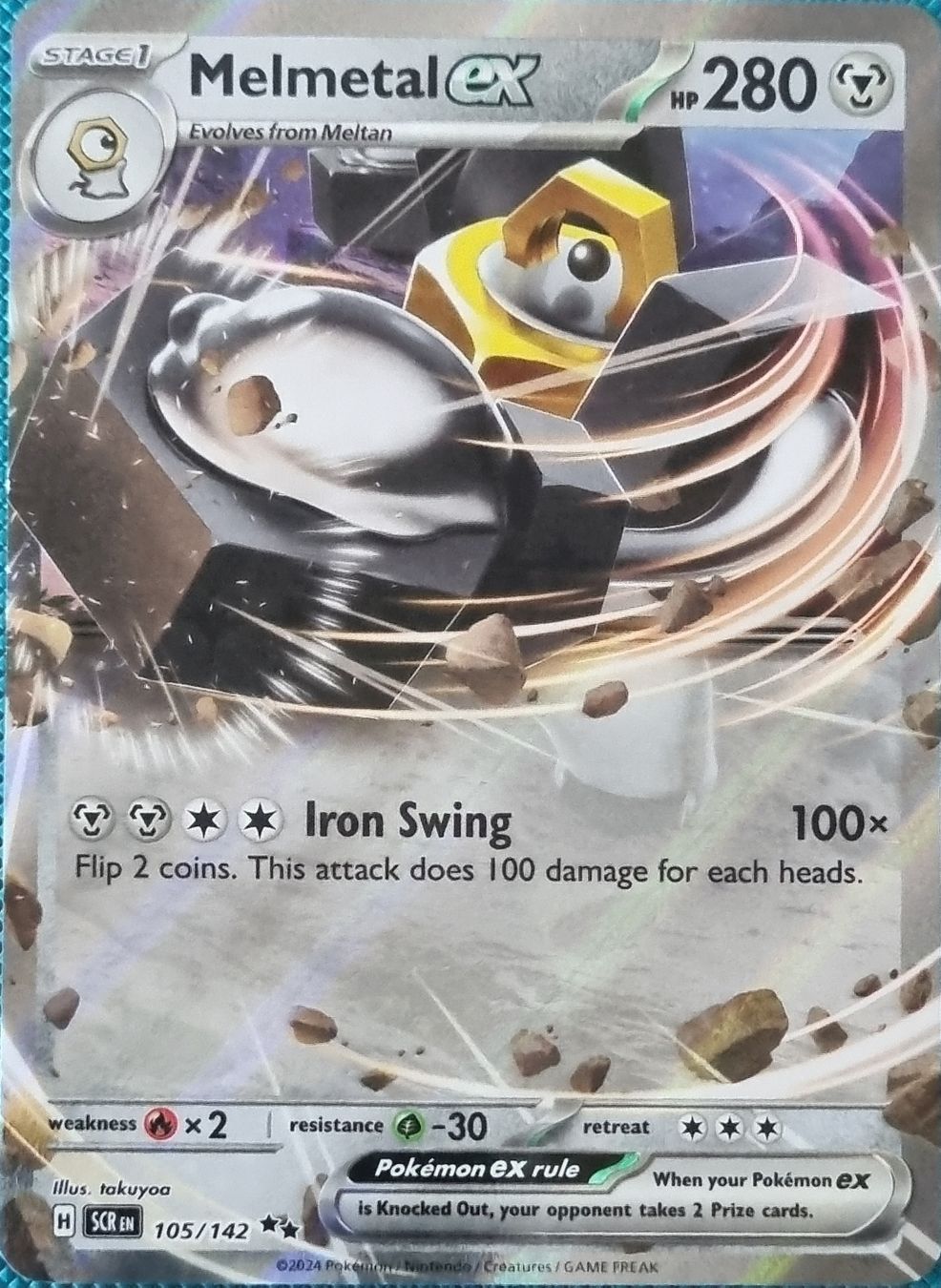 Pokémon Carte collezionabili: Pokemon Stellar Crown Melmetal EX EN – Nuovo (secondo la descrizione) da Oberbipp venduto da ret_6hxb