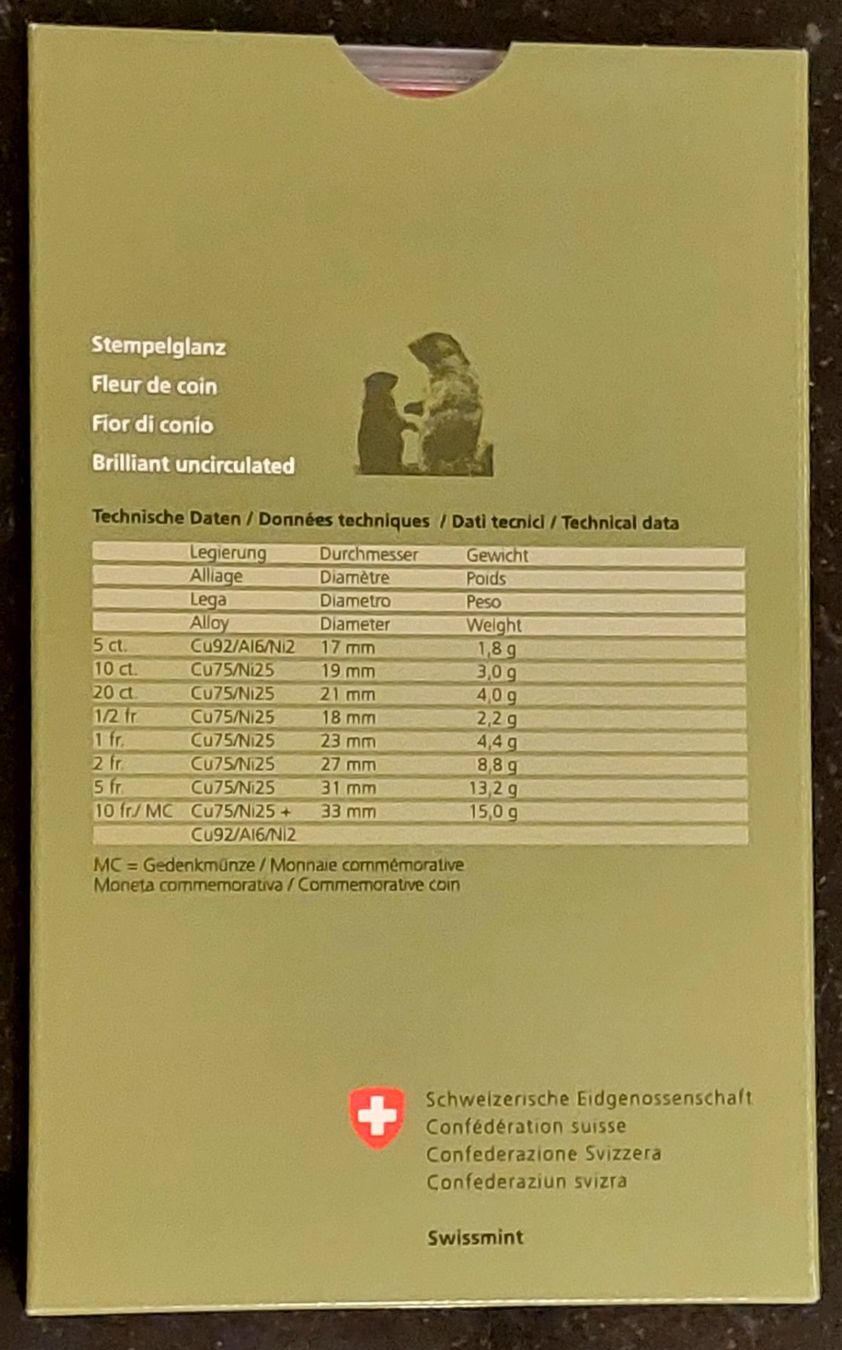 Tutti le monete: CH - Münzsatz 2010 stgl – Nuovo (secondo la descrizione) da Arch venduto da moneyswiss 3