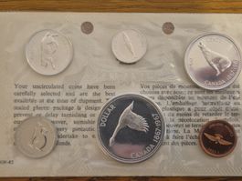 Silber Kanada Satz 1867-1967 Jubiläums-Münzen Unzirkuliert