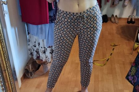 🌺Cartoon Luftige  Musterhose Gr. 38 aus 100% Baumwolle🌺