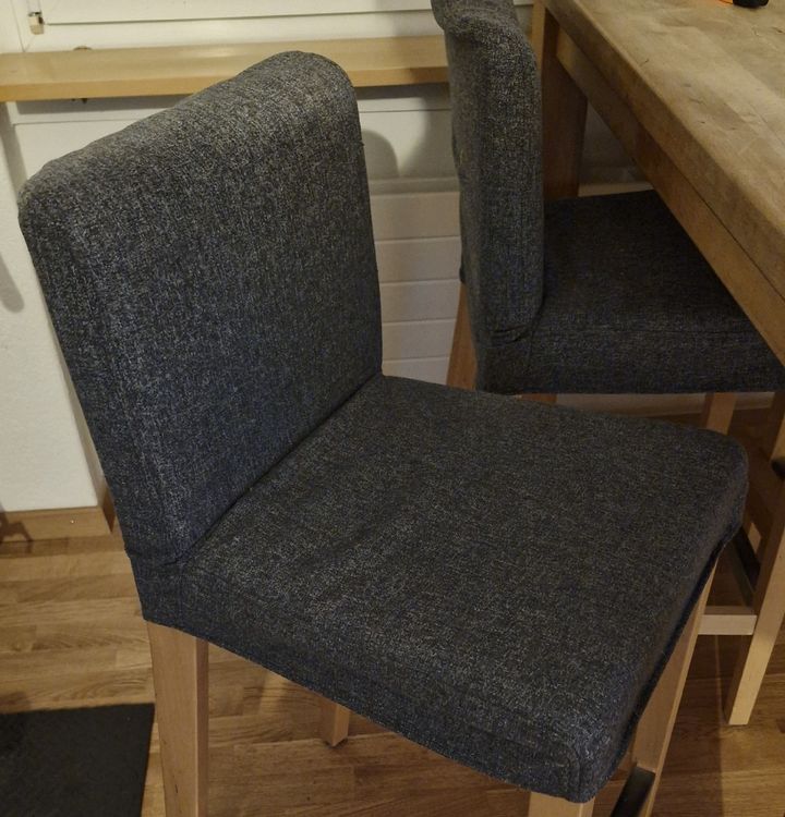 vier Esszimmerstühle / Barhocker "Bergmund" von Ikea Kaufen auf Ricardo