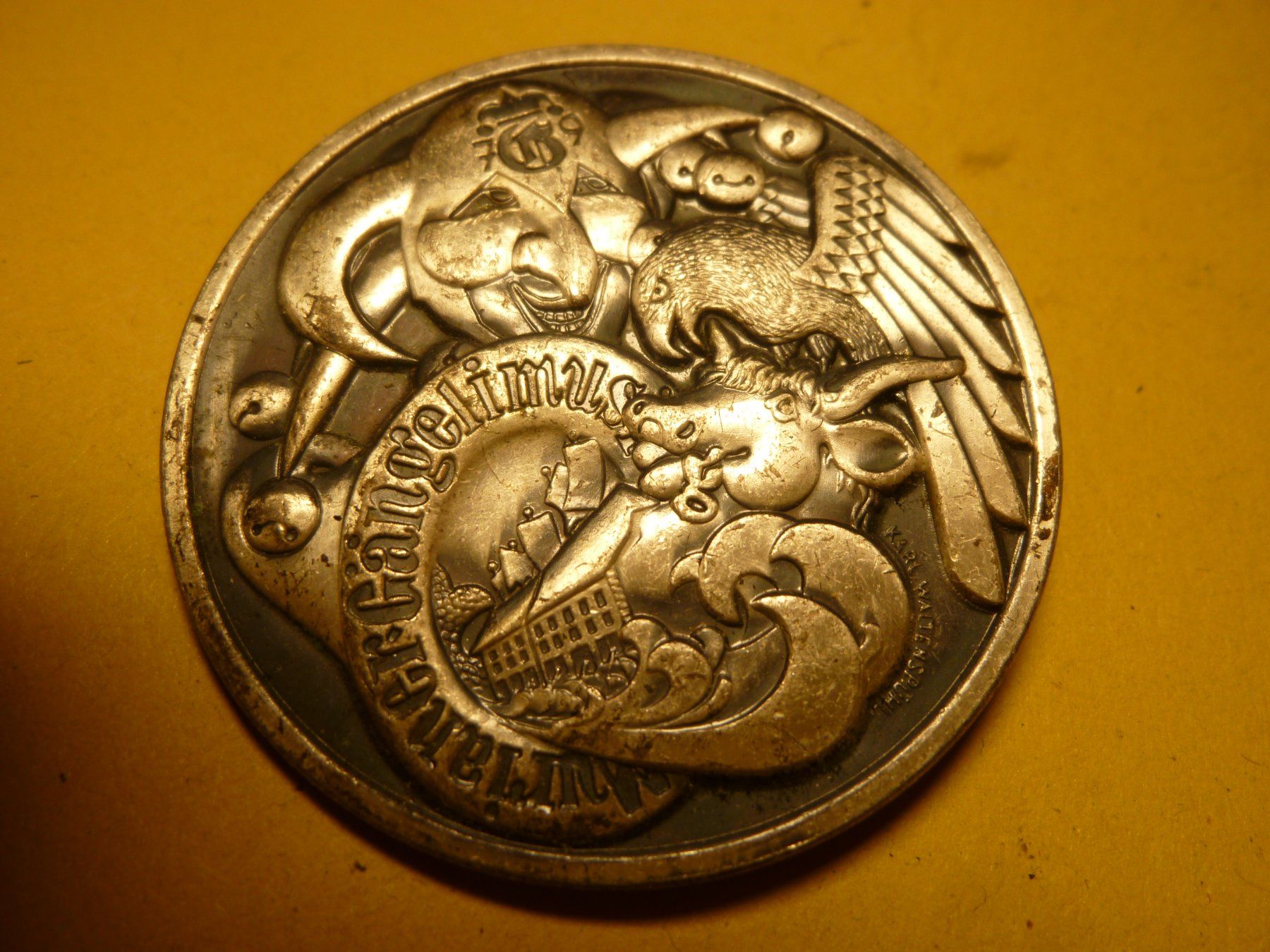 Placchette & Badge: MURI GÄNGELIMUSIG SILBER – Usato da Ried (Muotathal) venduto da Mandarin02
