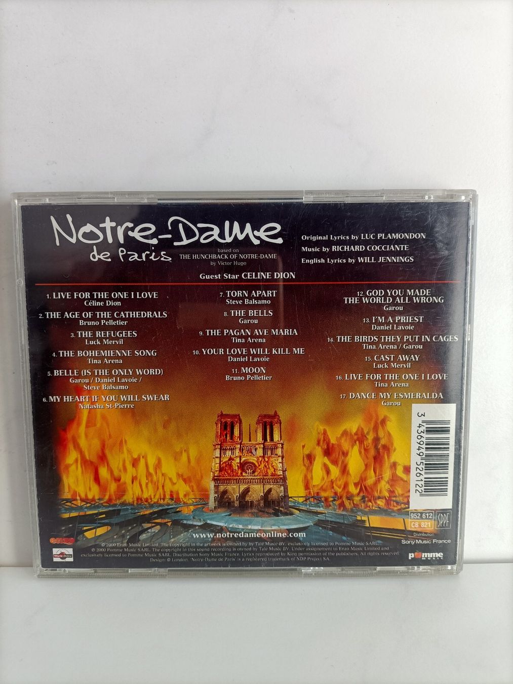 CD: CD Notre Dame de Paris version anglaise – Usato da crans montana venduto da AB3963 1