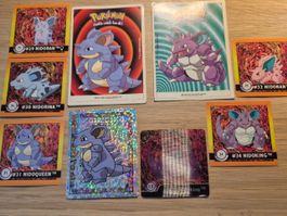 Nidoking sammlung Nidoqueen Holo vintage 1999 stickers